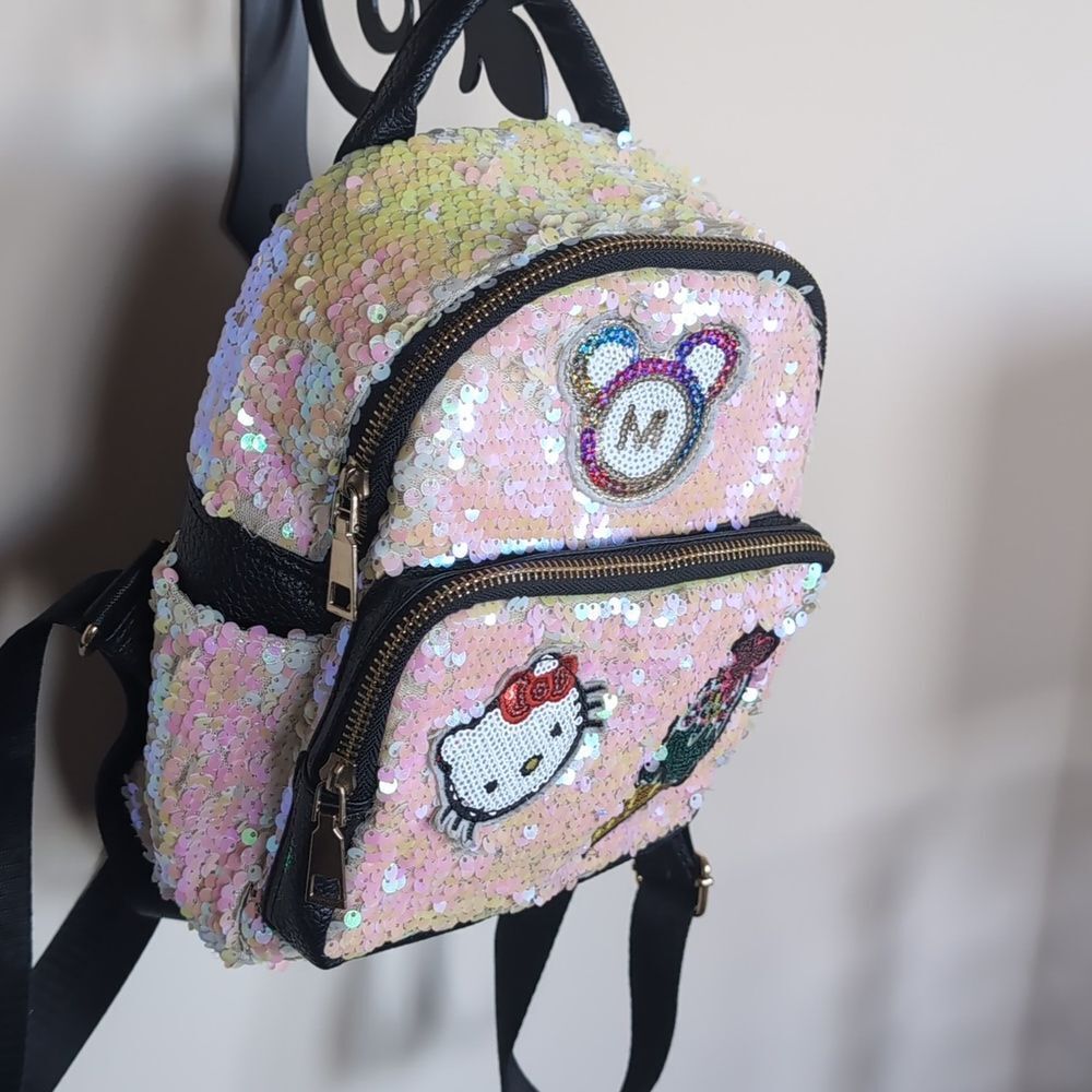 Hello Kitty Small Pink Sequin Backpack 🩷 - Picture 12 of 14